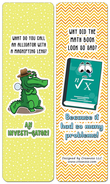 Creanoso Jokes for Kids Series Bookmarks Cards - Series 1 - Awesome and Funny Stocking Stuffers