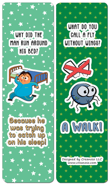 Creanoso Jokes for Kids Series Bookmarks Cards - Series 1 - Awesome and Funny Stocking Stuffers