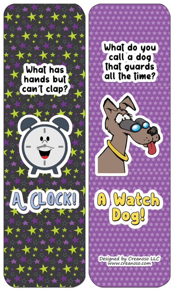 Creanoso Jokes for Kids Series Bookmarks Cards - Series 2 - Funny Stocking Stuffers and Gift Ideas