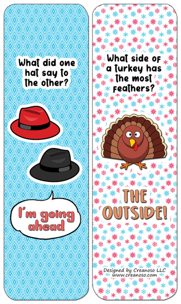 Creanoso Jokes for Kids Series Bookmarks Cards - Series 2 - Funny Stocking Stuffers and Gift Ideas