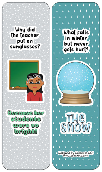 Creanoso Jokes for Kids Series Bookmarks Cards - Series 2 - Funny Stocking Stuffers and Gift Ideas