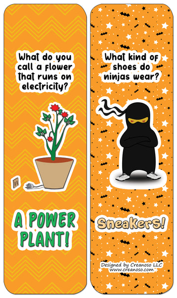 Creanoso Jokes for Kids Series Bookmarks Cards - Series 2 - Funny Stocking Stuffers and Gift Ideas
