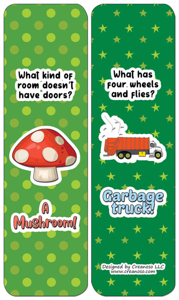 Creanoso Jokes for Kids Series Bookmarks Cards - Series 2 - Funny Stocking Stuffers and Gift Ideas