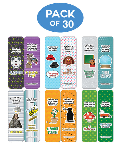 Creanoso Jokes for Kids Series Bookmarks Cards - Series 2 - Funny Stocking Stuffers and Gift Ideas
