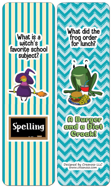 Creanoso Jokes for Kids Series Bookmarks Cards - Series 3 - Funny Gift Ideas and Stocking Stuffers