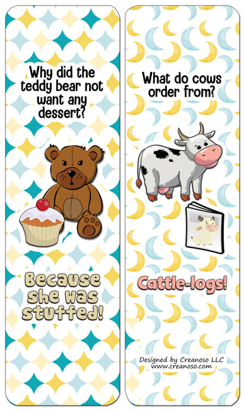 Creanoso Jokes for Kids Series Bookmarks Cards - Series 3 - Funny Gift Ideas and Stocking Stuffers