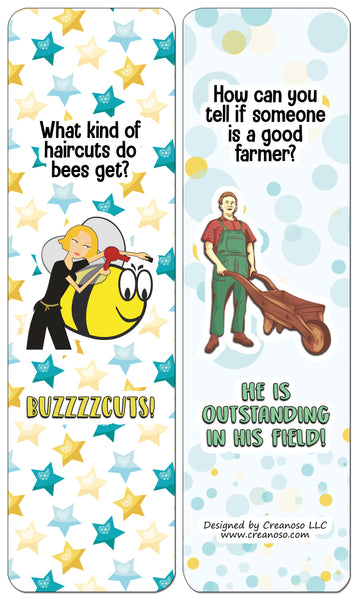 Creanoso Jokes for Kids Series Bookmarks Cards - Series 3 - Funny Gift Ideas and Stocking Stuffers