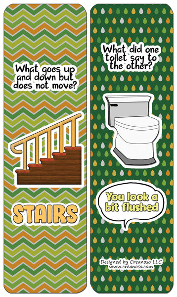 Creanoso Jokes for Kids Series Bookmarks Cards - Series 4 (60-Pack) - Premium Quality Gift Ideas for Children, Teens, & Adults for All Occasions - Stocking Stuffers Party Favor & Giveaways