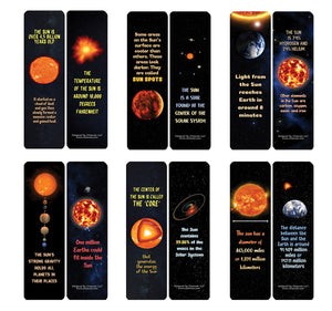 Creanoso Fun Sun Facts Bookmarks - Learning Cards and Gift Idea
