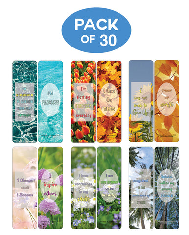 Creanoso Positive Affirmations Cards Series 1 (30-Pack) - Classroom Reward Incentives for Students and Children - Stocking Stuffers Party Favors & Giveaways for Teens & Adults