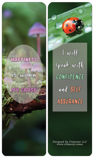 Creanoso Positive Affirmations Cards Series 2 - Cool Premium Quality Card Stock - Party Favors - DIY Kit