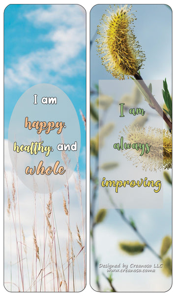 Creanoso Positive Affirmations Cards Series 2 - Cool Premium Quality Card Stock - Party Favors - DIY Kit