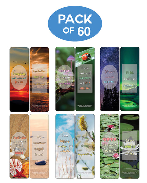 Creanoso Positive Affirmations Cards Series 2 - Cool Premium Quality Card Stock - Party Favors - DIY Kit