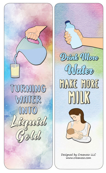 Creanoso Breastfeeding Nursing Sayings Quotes Bookmarks Cards - Gift Ideas for Mothers, Parents, & Adults
