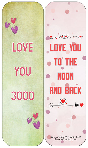 Creanoso Anniversary Bookmark Cards (12-Pack) - Stocking Stuffers Premium Quality Gift Ideas for Teens, Couples, Husband and Wife - Corporate Giveaways & Party Favors