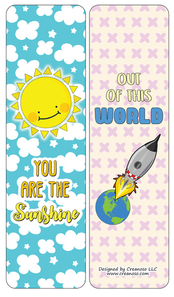 Motivating Space Puns Bookmarks (60-Packs)