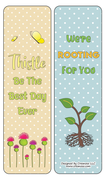 Inspiring Plant Puns Bookmarks (60-Pack)