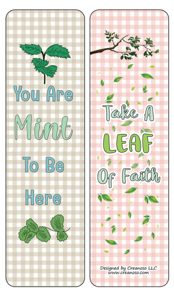 Inspiring Plant Puns Bookmarks (12-Pack)