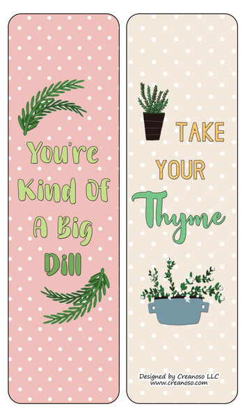 Inspiring Plant Puns Bookmarks (12-Pack)