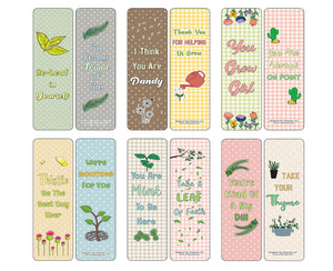 Inspiring Plant Puns Bookmarks (12-Pack)