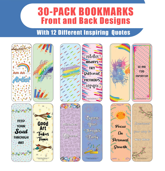 Motivational Bookmarks for Creatives (30-Packs)
