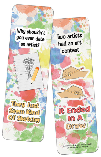Funny Artist Jokes Bookmarks (60-Packs)