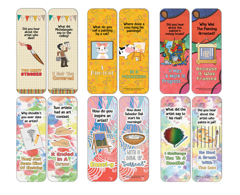 Funny Artist Jokes Bookmarks (12-Packs)