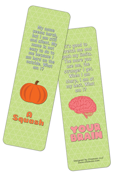 Creanoso Fun Riddle Bookmarks for Kids Series2 (30-Pack) - Classroom Reward Incentives for Students and Children - Stocking Stuffers Party Favors & Giveaways for Teens & Adults