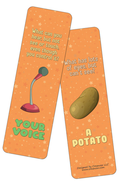 Creanoso Fun Riddle Bookmarks for Kids Series3 (30-Pack) - Classroom Reward Incentives for Students and Children - Stocking Stuffers Party Favors & Giveaways for Teens & Adults