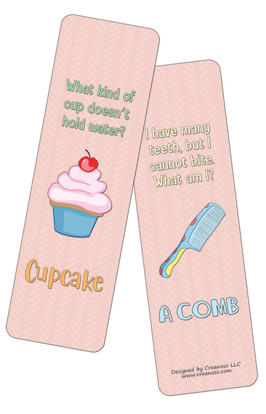 Creanoso Fun Riddle Bookmarks for Kids Series3 (30-Pack) - Classroom Reward Incentives for Students and Children - Stocking Stuffers Party Favors & Giveaways for Teens & Adults