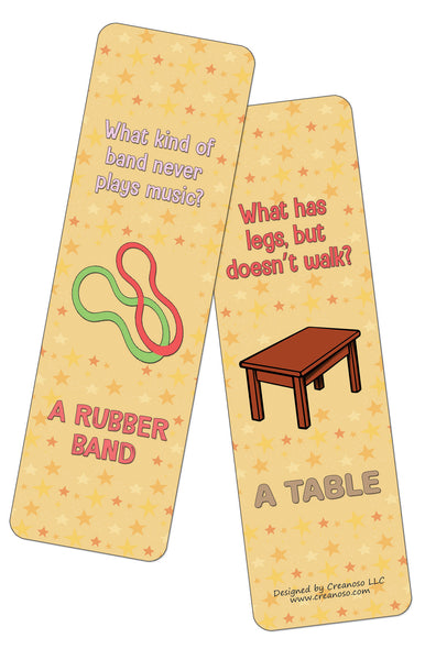 Creanoso Fun Riddle Bookmarks for Kids Series3 (30-Pack) - Classroom Reward Incentives for Students and Children - Stocking Stuffers Party Favors & Giveaways for Teens & Adults