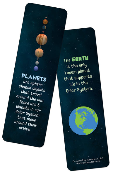 Creanoso Celestial Bodies and Facts (12-Pack) - Stocking Stuffers Premium Quality Gift Ideas for Children, Teens, & Adults - Corporate Giveaways & Party Favors