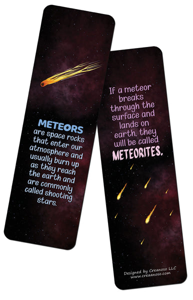 Creanoso Celestial Bodies and Facts (12-Pack) - Stocking Stuffers Premium Quality Gift Ideas for Children, Teens, & Adults - Corporate Giveaways & Party Favors