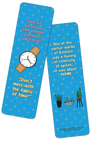 Creanoso Funny Albert Einstein Jokes (30-Pack) - Reward Incentives for Students and Children - Stocking Stuffers Party Favors & Giveaways for Teens & Adults