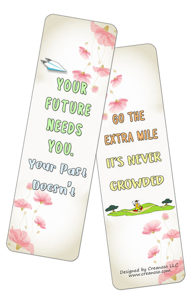 Floral Motivating Bookmarks Series 3 (60-Pack)