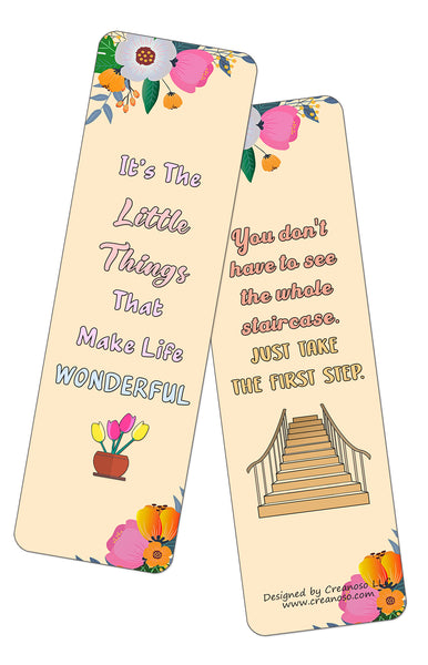 Floral Motivating Bookmarks Series 3 (60-Pack)