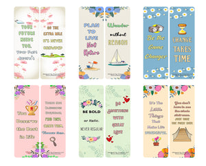 Floral Motivating Bookmarks Series 3 (60-Pack)