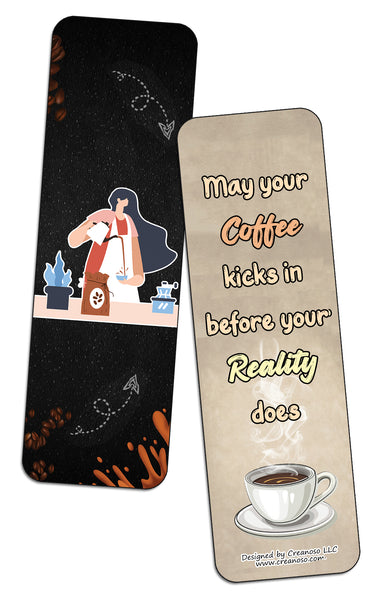 Funny Barista Quotes Bookmarks (10-Sets X 6 Cards)