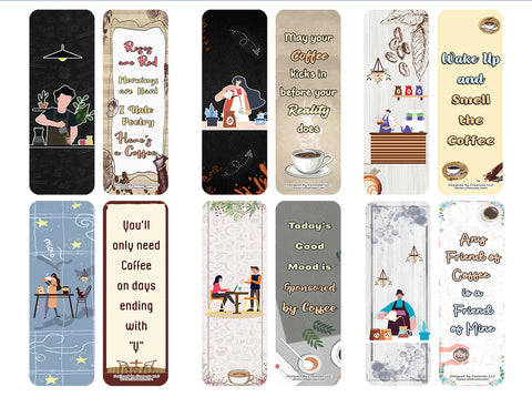 Funny Barista Quotes Bookmarks (5-Sets X 6 Cards)