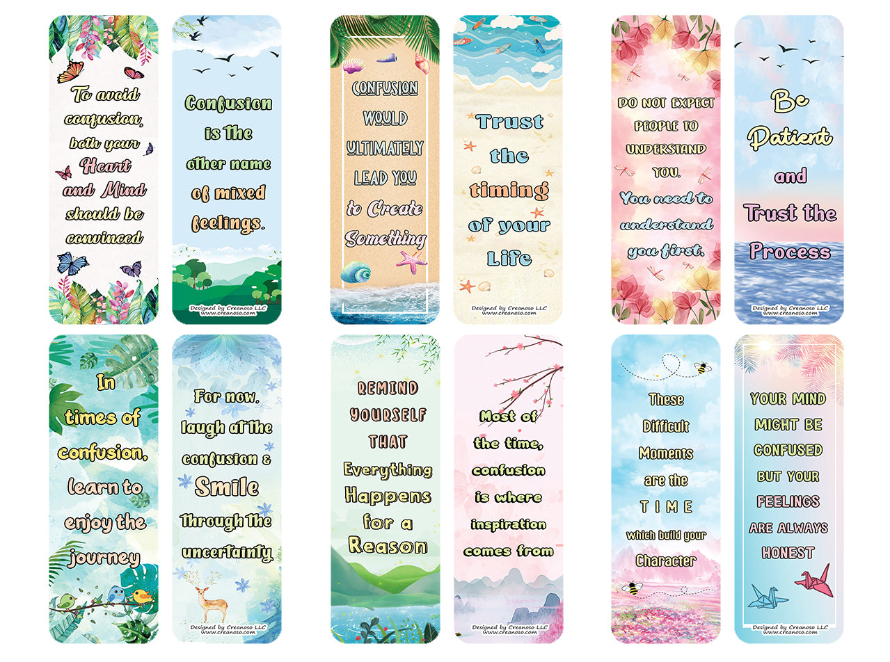 Encouraging Quotes During Time of Confusion (10-Sets X 6 Cards)
