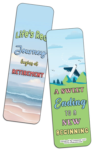 Amusing Retirement Quotes Bookmarks (10-Sets X 6 Cards)