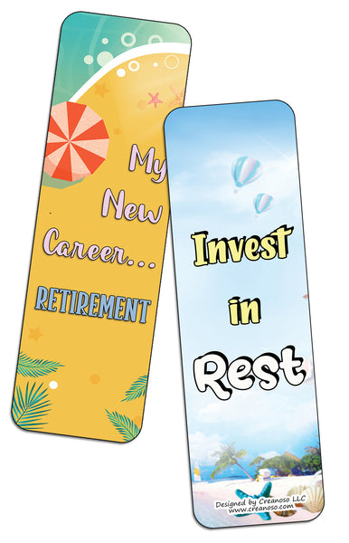 Amusing Retirement Quotes Bookmarks (2-Sets X 6 Cards)