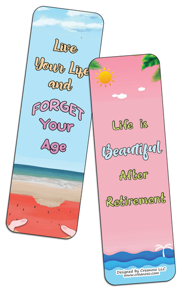Amusing Retirement Quotes Bookmarks (2-Sets X 6 Cards)