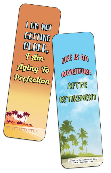 Amusing Retirement Quotes Bookmarks (5-Sets X 6 Cards)