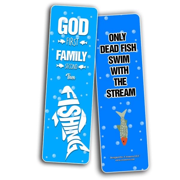 Creanoso Fishing Bookmarks - Great Gift Tokens Collection Set