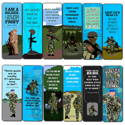 Creanoso Army Bookmarks (60-Pack) ÃƒÂ¢Ã¢â€šÂ¬Ã¢â‚¬Å“ Bookmarker Cards Bulk Set ÃƒÂ¢Ã¢â€šÂ¬Ã¢â‚¬Å“ Premium Gift for Men, Patriots, Veterans Adults ÃƒÂ¢Ã¢â€šÂ¬Ã¢â‚¬Å“ Military Giveaway Tokens Gift Ideas ÃƒÂ¢Ã¢â€šÂ¬Ã¢â‚¬Å“ Soldier Rewards Incentives Book Cli