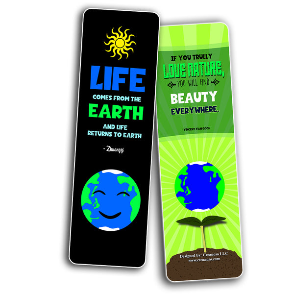 Earth Bookmarks - Stocking Stuffers Premium Quality Gift Ideas for Children, Teens, Adults - Corporate Giveaways