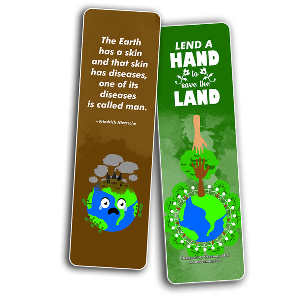 Earth Bookmarks - Stocking Stuffers Premium Quality Gift Ideas for Children, Teens, Adults - Corporate Giveaways
