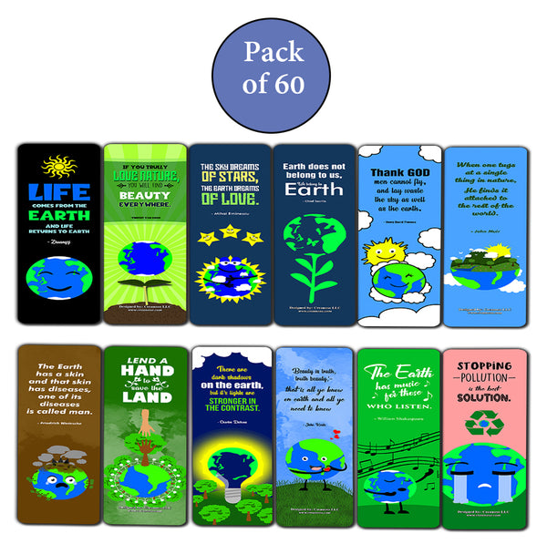 Earth Bookmarks - Stocking Stuffers Premium Quality Gift Ideas for Children, Teens, Adults - Corporate Giveaways