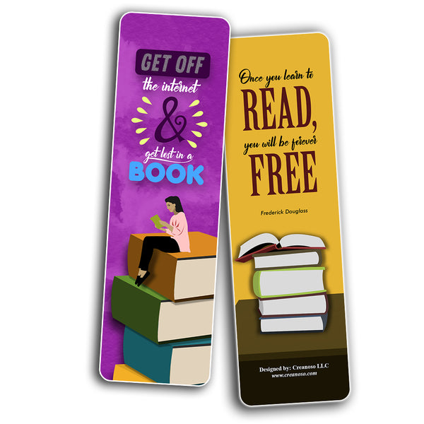 I Love Reading Bookmarks -  Stocking Stuffers Gift for Boys & Girls, Teens - Book Reading Rewards Gifts Incentive
